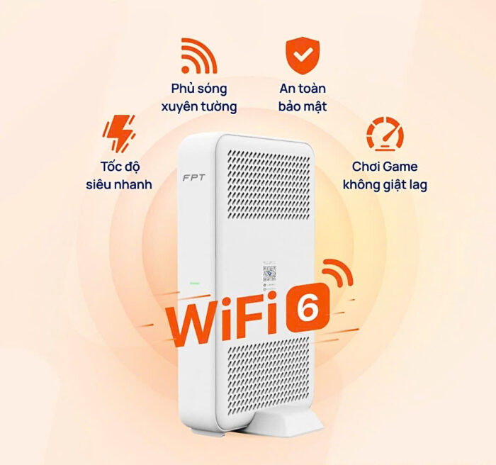 FPT Telecom trang bị wifi 6 khi khách hàng đăng ký lắp wifi FPT.