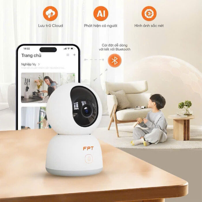 Camera FPT sử dụng công nghệ AI thông minh.