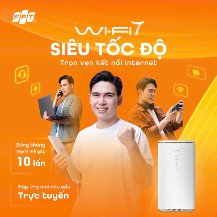 Công nghệ Wifi 7 là công nghệ wifi mới nhất, mạnh nhất tại Việt Nam.